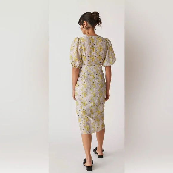 HOST PICK Urban Outfitters x MinkPink, Mitta linen floral dress - Picture 5 of 6